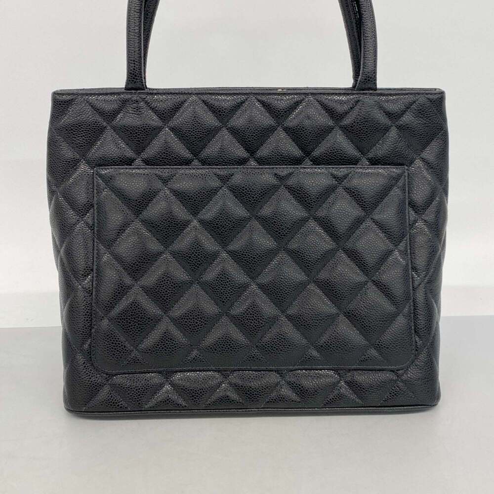 CHANEL Black Caviar Leather Reissue Tote Bag - Picture 10 of 11